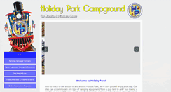 Desktop Screenshot of holidaypark.com